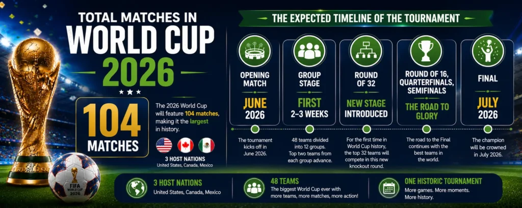 FIFA World Cup 2026: Host Cities, Teams, and Schedule 21 Total Matches in World Cup